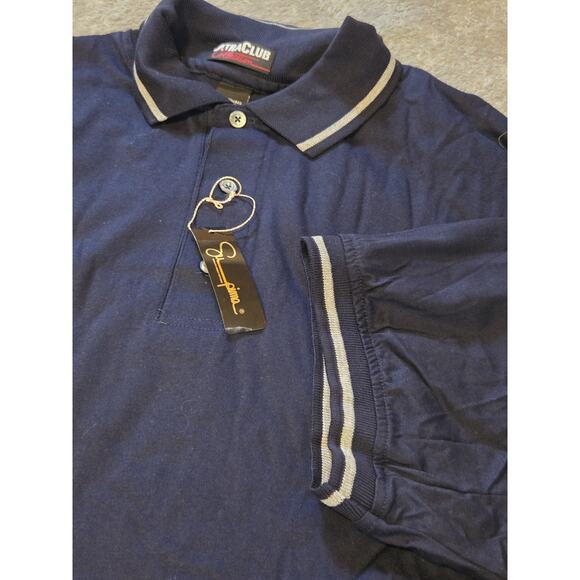 Men's XXL Supima 100% Cotton Polo Lot Light Dark Blue Ultra Club Collection - Picture 3 of 9